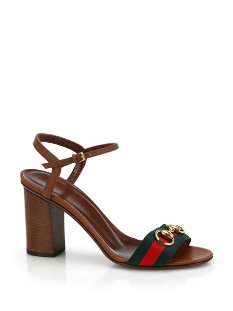 red gucci horsebit sandals|Gucci Horsebit sandals heels.